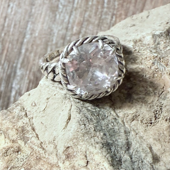 SILPADA Sz 8 Brilliance Braided Large Stone Ring - Picture 1 of 5